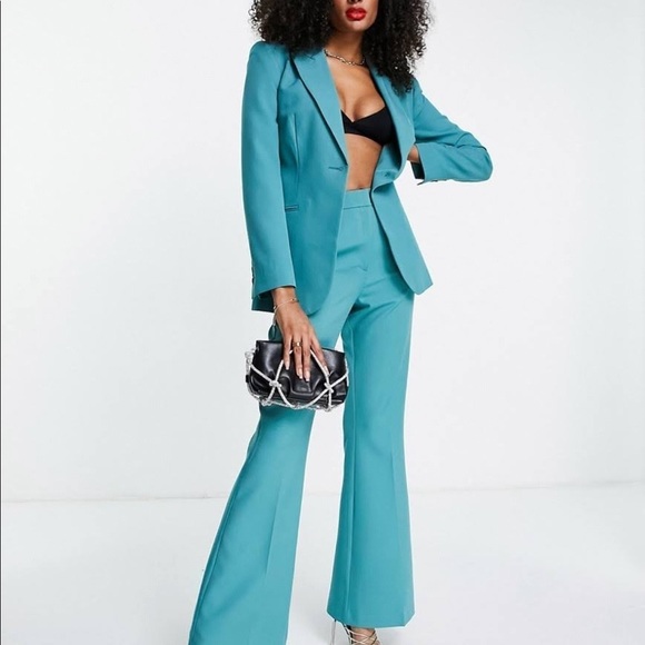 Rag & Bone- Straight Leg Teal Matching  Suit - Picture 1 of 9